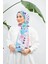 Geo Etnik Soft Şal Su Yeşili Mavi 3039-07 3
