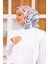 Nature Zebra Soft Eşarp Beyaz Lacivert 1141-16 3
