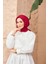 Dama Jakarlı Eşarp Bordo 9900-12 1
