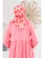 Relax Geometrik Trapz Soft Eşarp Mercan Pembe 1144-12 4