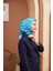 Aura Kazayağı Soft Eşarp Mavi 1155-02 3