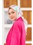 Nature Zebra Soft Eşarp Yeşil Koyu Pembe 1141-19 2