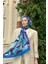 Nature Lilyum Soft Şal Mavi 3036-02 1