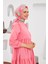 Relax Geometrik Line Soft Eşarp Pembe 1145-17 2