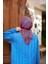 Geo Trefoil Soft Eşarp Mavi Kiremit 1159-06 2