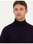 Erkek Mor Slim Fit Balıkçı Yaka Yün Karışımlı Basic Triko Kazak 50270052-VR038 2