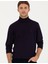 Erkek Mor Slim Fit Balıkçı Yaka Yün Karışımlı Basic Triko Kazak 50270052-VR038 3