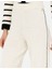 Kadın Ekru Loose Fit Triko Pantolon 50278173-VR019 5