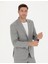 Erkek Gri Slim Fit Yün Karışımlı Takım Elbise 50273542-VR024 3