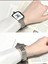 Apple Watch 38/40/41 mm (Seri 10 42mm) 9 8 7 Se 6 5 4 3 2 1 Paslanmaz Çelik Zarif Slim Ayarlanabilir Kordon 4