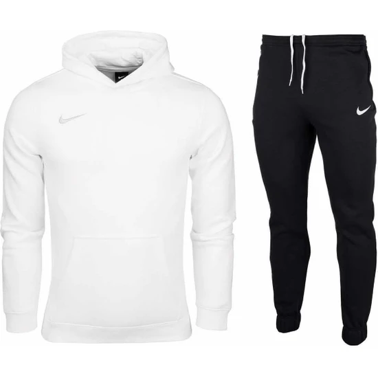 Nike Erkek Eşofman Takımı Pamuklu Kumaş Erkek Eşofman Takım NK6894-101-BEYAZ-SYH