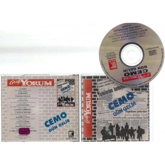 Grup Yorum Cemo Gün Gelir CD (Jelatininde Sıfır Dönem Baskı)