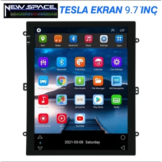 Tesla Ekran 9.7 İNÇ-ANDROID12 2+32 4ÇK Carplay-Rds-Ips-Navigasyon