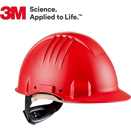3M 3m™ G3501 Baret 150 °c 'ye Kadar Yüksek Sıcaklığa Dayanıklı - (Kırmızı)