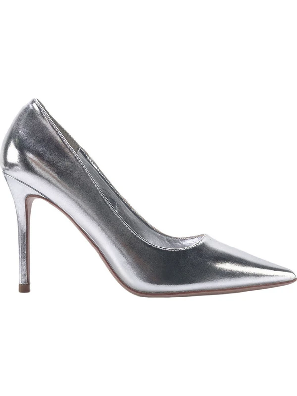 Nine West Leone 3fx Gümüş Kadın Topuklu Ayakkabı