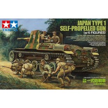 Tamiya 1/35 Japanese Type 1 Tank With 6 Figures Plastik Tank Maket Kiti, Demonte Hobi Seti