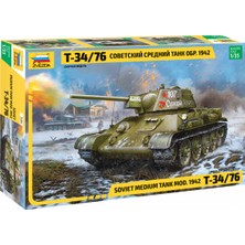 Zvezda 1/35 Russian T34/76 Mod 1942 Plastik Tank Maket Kiti, Demonte Hobi Seti