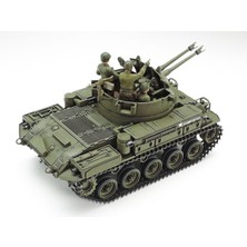 Tamiya 1/35 Us. Army M42 Duster With 3 Figures Plastik Tank Maket Kiti, Demonte Hobi Seti