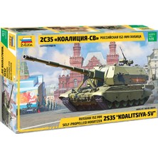 Zvezda 1/35 Koalitsiya Sv Russ. S.p.g. Plastik Tank Maket Kiti, Demonte Hobi Seti