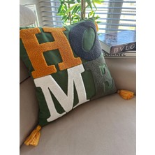 En Gözde Home Punch Nakışlı Kırlent Kılıfı