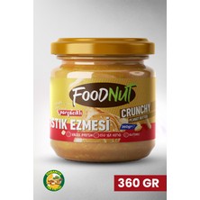 FoodNut Parçacıklı Fıstık Ezmesi - Doğal Şekerli 350 gr Parçacıklı Yer Fıstığı Ezmesi