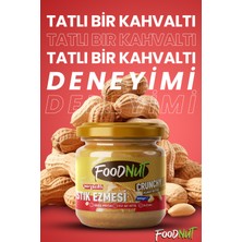 FoodNut Parçacıklı Fıstık Ezmesi - Doğal Şekerli 350 gr Parçacıklı Yer Fıstığı Ezmesi