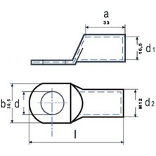 SUTEM 150MM (M12) Skp Bakır Kablo Pabucu ( 10 Adet )