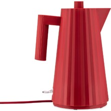 Alessi Plissé MDL06 R - Tasarımcı Elektrikli Su Isıtıcısı, Termoplastik Reçine, 2400W Avrupa Soketi, 170CL, Kırmızı