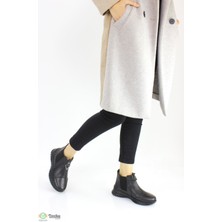 Doçka Kadın Hakiki Deri Lastikli Ortopedik Yumuşak Deri Günlük Bot AE23/KB1453B