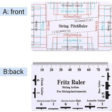 Kozoza Ukulele Bas Luthier Için Gitar Ölçme Aracı Set Dize Yükseklik Cetveli (Yurt Dışından)