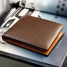 Guangdong Spirit Microgood Erkek Moda Suni Deri Cep Cüzdan Debriyaj Kımlık Kredi Kartı Tutucu Bifold Çanta (Yurt Dışından)