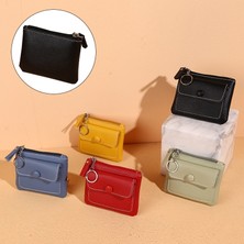 Guangdong Spirit Kadın Cüzdan Kısa Fermuar Bozuk Para Cüzdanı Moda Cüzdan Kadın Erkek Kart Sahibinin Küçük Para Çantası Kadın Mini Debriyaj Cüzdan Kılıf (Yurt Dışından)