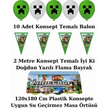 Minecraft Afişli 8 Kişilik Doğum Günü Parti Malzemeleri Süsleri Seti L x st