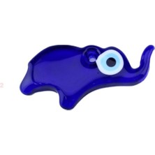 Depposite Cam Nazar Boncuğu Delikli Fil Modeli Büyük Boy 6X14 cm