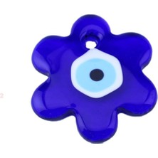 Depposite Cam Nazar Boncuğu Delikli Papatya Modeli Büyük Boy 9.5x9.5 cm