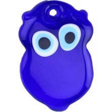 Depposite Cam Nazar Boncuğu Delikli Baykuş Modeli Küçük 6x8 cm