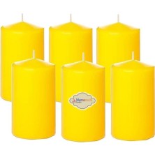 Gurmender Bar Mum 6 Lı Paket Sarı 8 cm