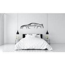 three3dprints Nıssan Gtr R35 Duvar Süsü Tablo Dekorasyonu 2d 45-50CM