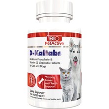 Bio Pet Active D-Kaltabs | Kedi ve Köpekler Için Kalsiyum Tableti 84 Tablet