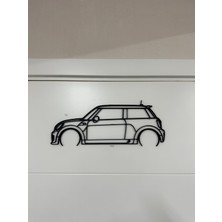 three3dprints Mini Cooper Duvar Süsü Tablo Dekorasyonu 2d 45-50CM