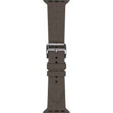 Kny Apple Watch 7 45 mm Için Katman Desenli Krd-92 Renkli Silikon Kayış-Kordon