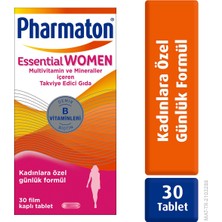 Tab İlaç Essential Women 30 Tablet - Biotin, Demir, Vitamin B, Multivitamin ve Mineraller
