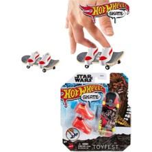 Hot Wheels Skate Parmak Kaykay ve Ayakkabıları Chewbacca HMY18 HNL79,STAR Wars Chewpacca Parmak Kaykay