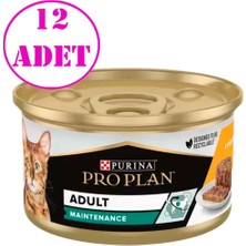 ProPlan Tavuklu Sebzeli Kedi Konservesi 85 Gr 12 AD