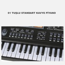 Etabel Ticaret 61 Tuşlu Org Electronic Keyboard Klavye Pilli Mikrofonlu Karaoke OEK61