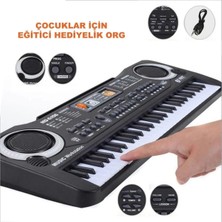 Etabel Ticaret 61 Tuşlu Org Electronic Keyboard Klavye Pilli Mikrofonlu Karaoke OEK61