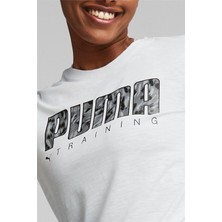 Puma 52251302 Performans Logo Fıll Tee Rec Puma Beyaz Kadın T-Shirt