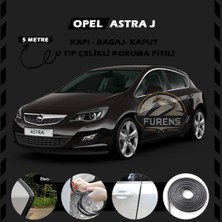 STS Oto Aksesuar Opel Astra J Oto Araç Kapı Koruma Fitili 5metre Parlak Siyah Renk