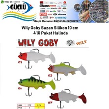 Wily Sazan Silikonu 10 cm Wily Goby 4’lü Paket Halinde Renk:7