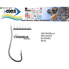Youvella 1316 16 Numara Çift Tırnaklı Bl.nickel Olta Iğnesi